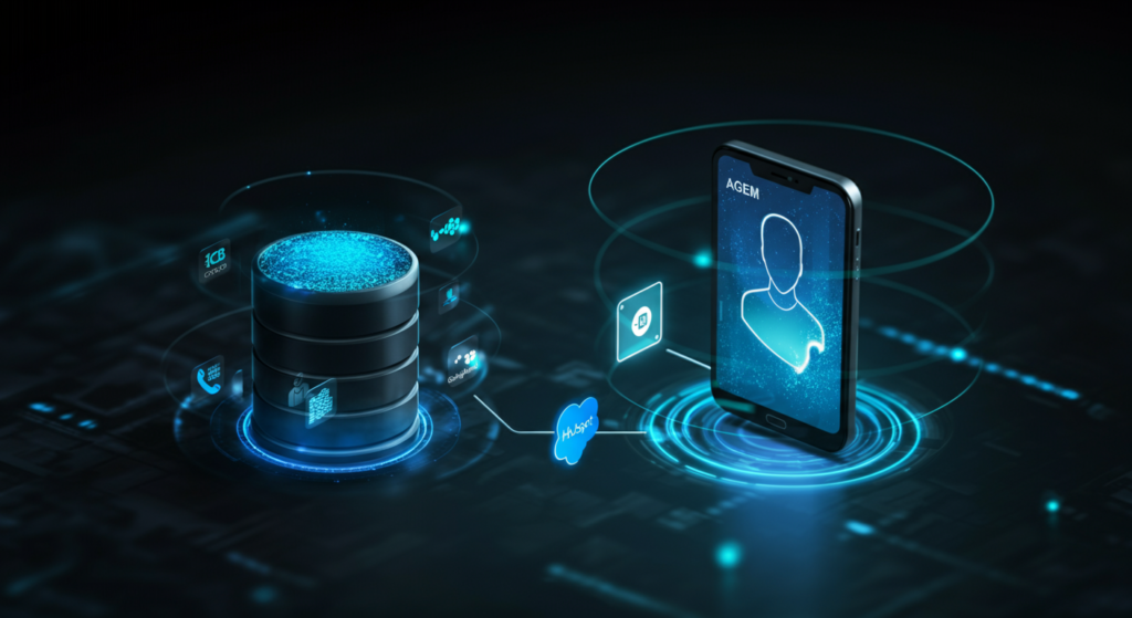 AI agent CRM integration HubSpot Salesforce GoHighLevel