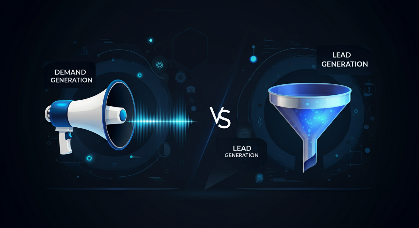 Demand generation vs lead generation marketing strategy