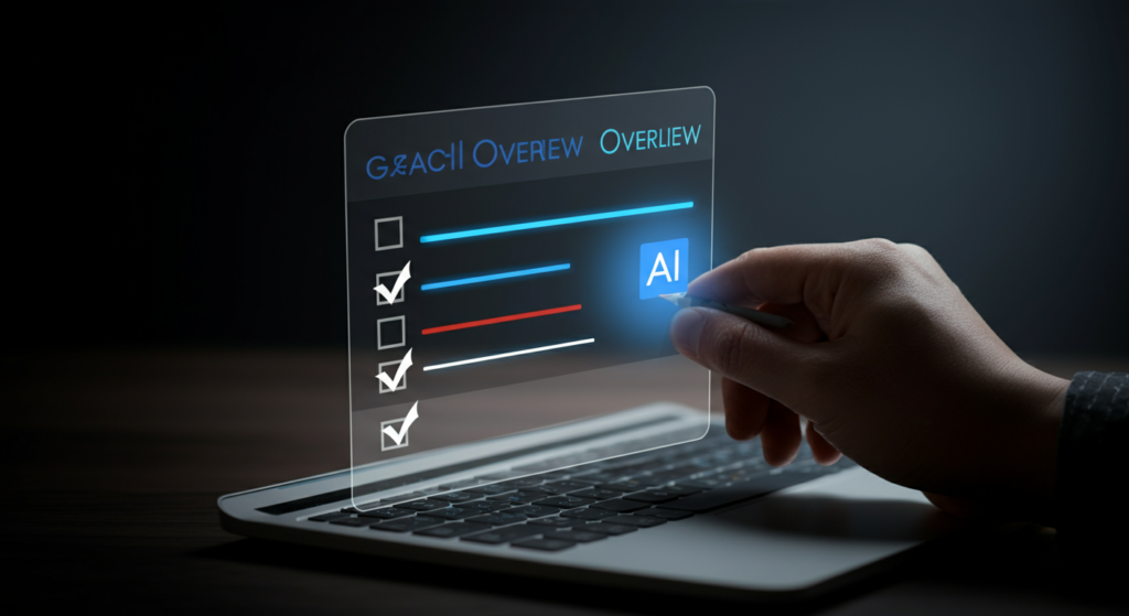 Google AI Overviews checklist SEO optimization tactics