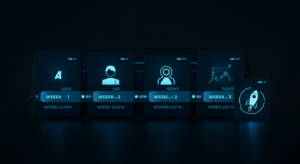 3-week marketing launch sprint timeline UNHOOKED