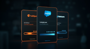 CRM comparison HubSpot GoHighLevel Salesforce for service businesses