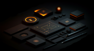 Brand identity design system for service businesses