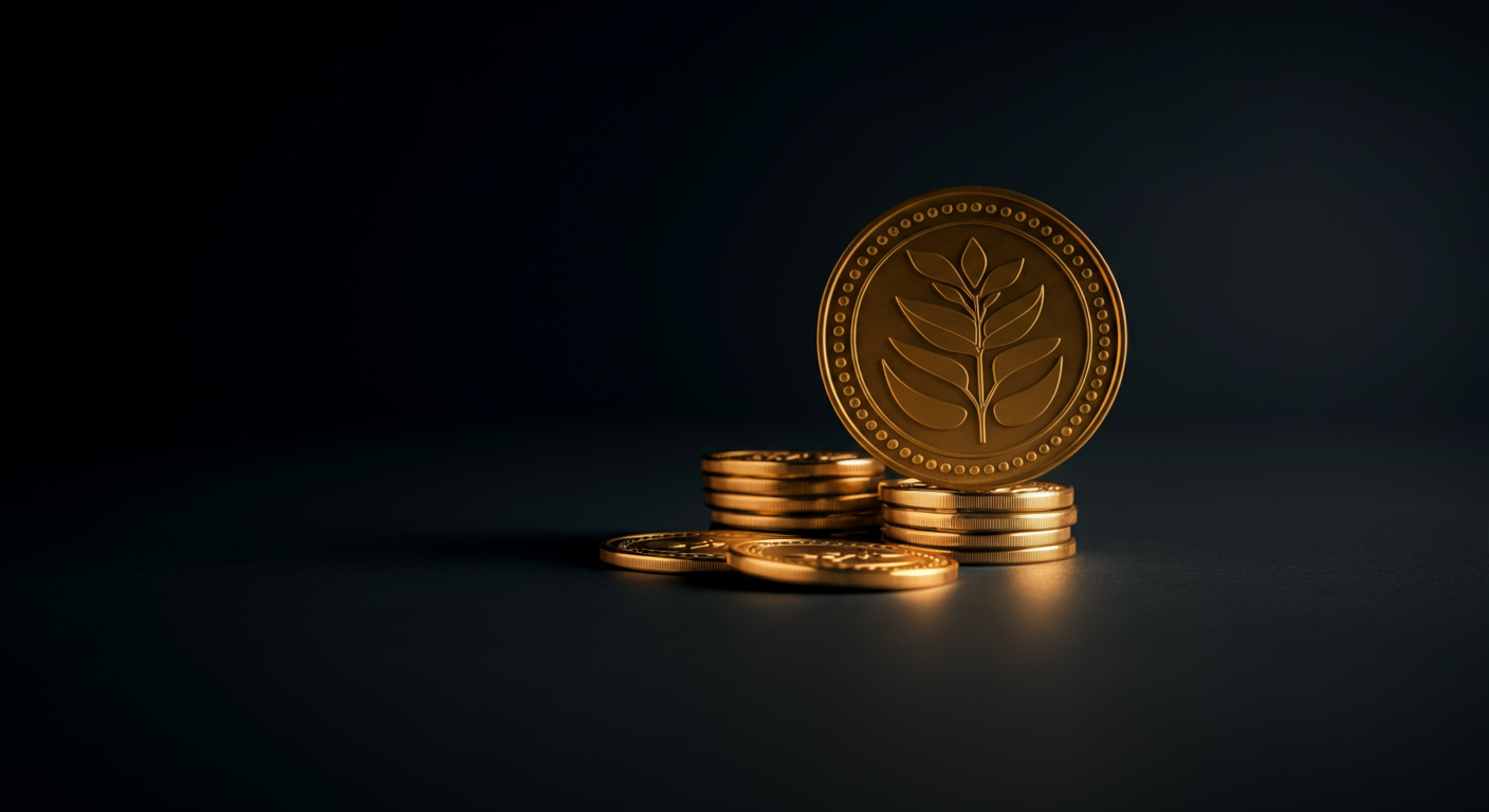 Premium brand identity on startup budget gold badge